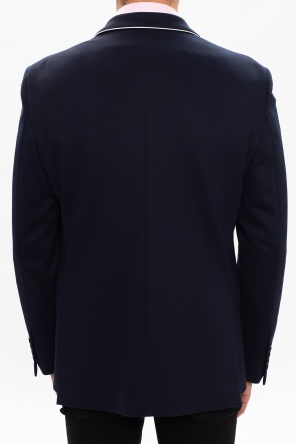 Navy blue raf simons tape detail sweatshirt Billionaire